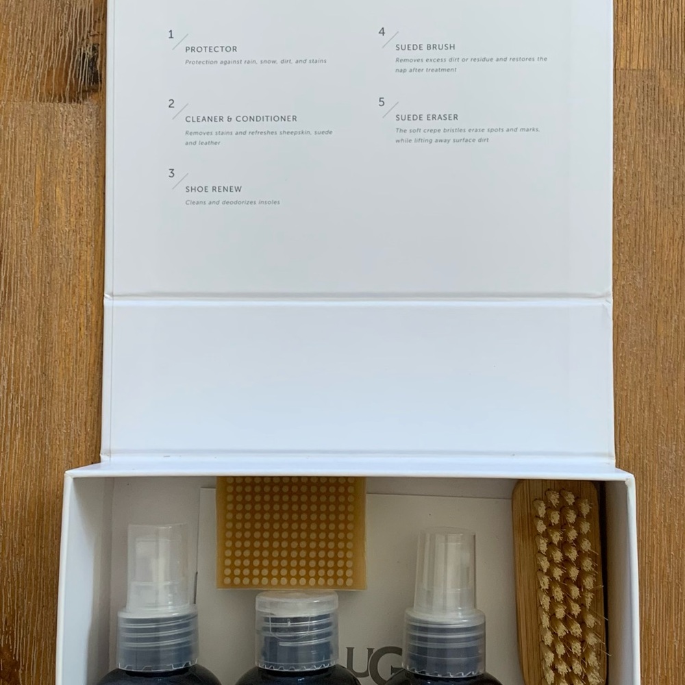 Shoe Care Kit with Brushes and Cleaners